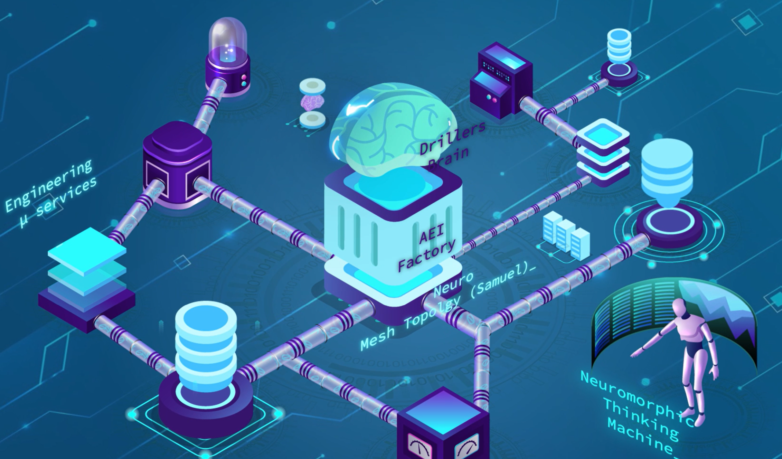 Artificial Engineering Intelligence thinking machine visualization